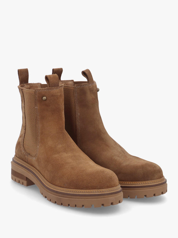 Daniel Impie Tan Suede Chelsea Boots
