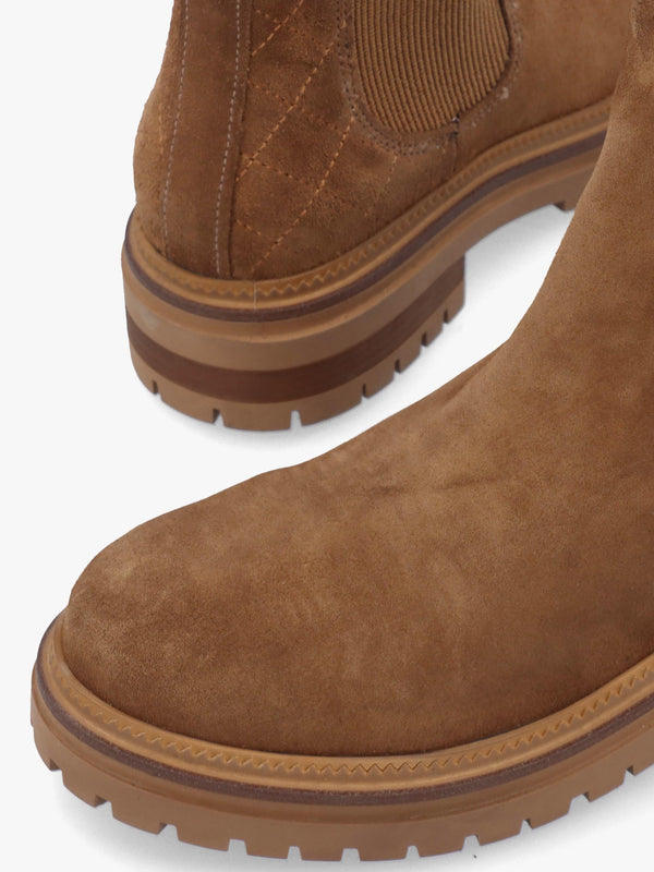 Daniel Impie Tan Suede Chelsea Boots