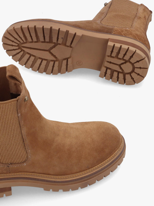 Daniel Impie Tan Suede Chelsea Boots