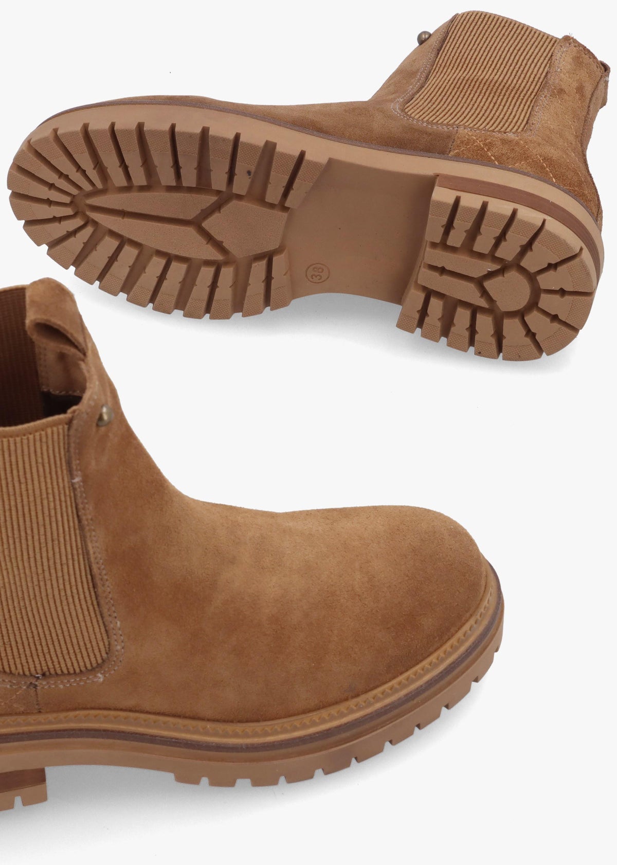 Daniel Impie Tan Suede Chelsea Boots