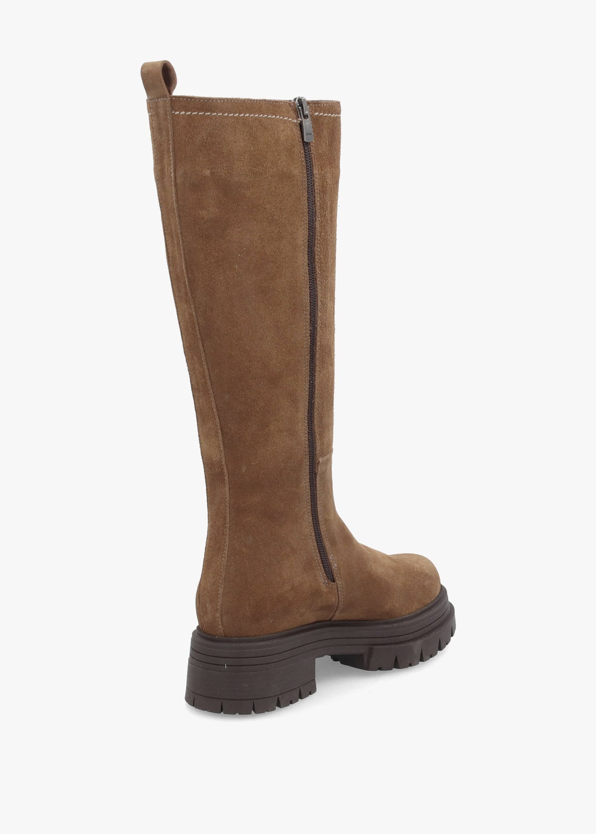 Daniel Issa Tan Suede Knee High Chelsea Boots