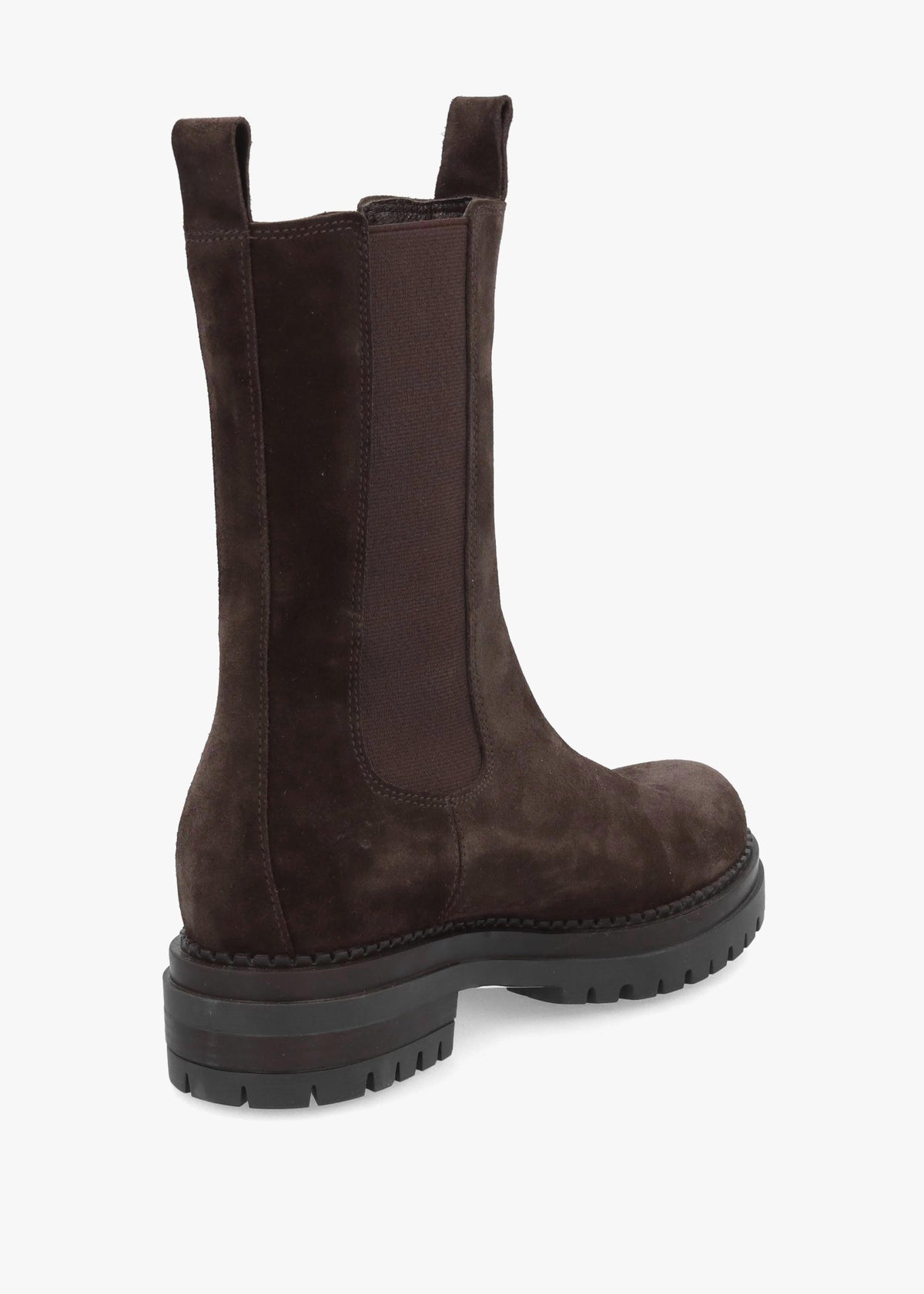 Daniel Izzie Brown Suede Elongated Chelsea Boots