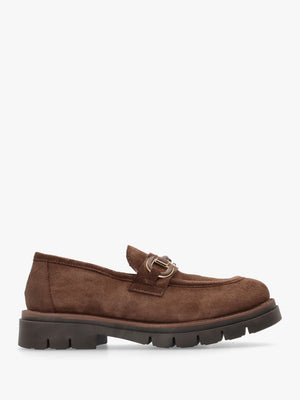 Laffle Brown Suede Chunky Loafers