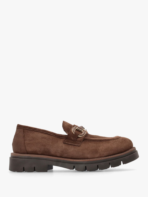 Laffle Brown Suede Chunky Loafers