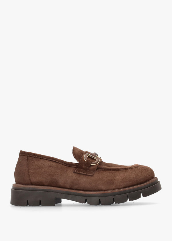 Laffle Brown Suede Chunky Loafers
