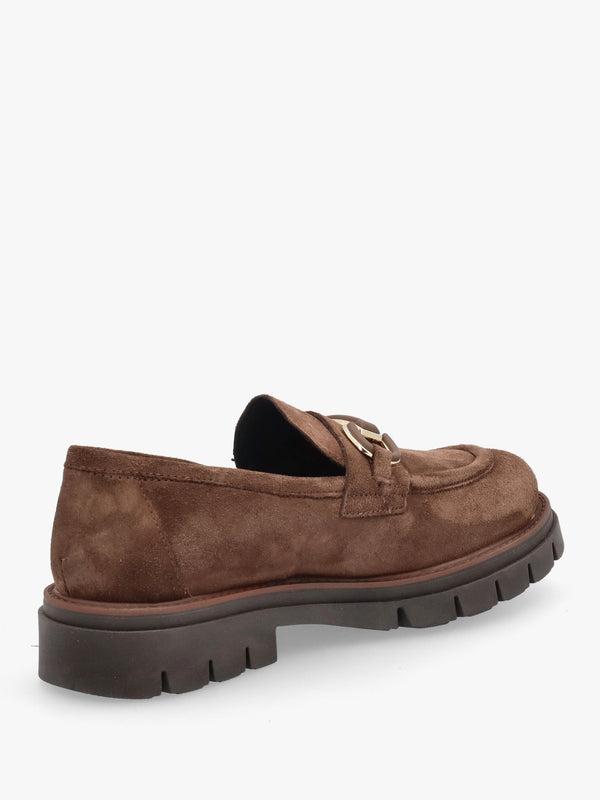 Laffle Brown Suede Chunky Loafers