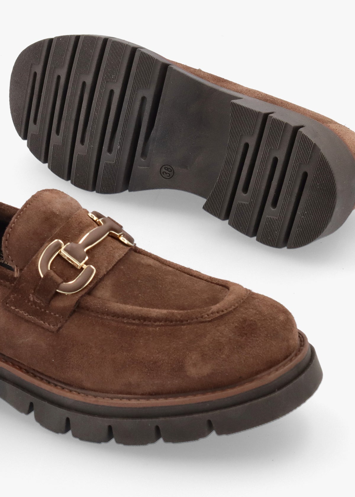 Laffle Brown Suede Chunky Loafers