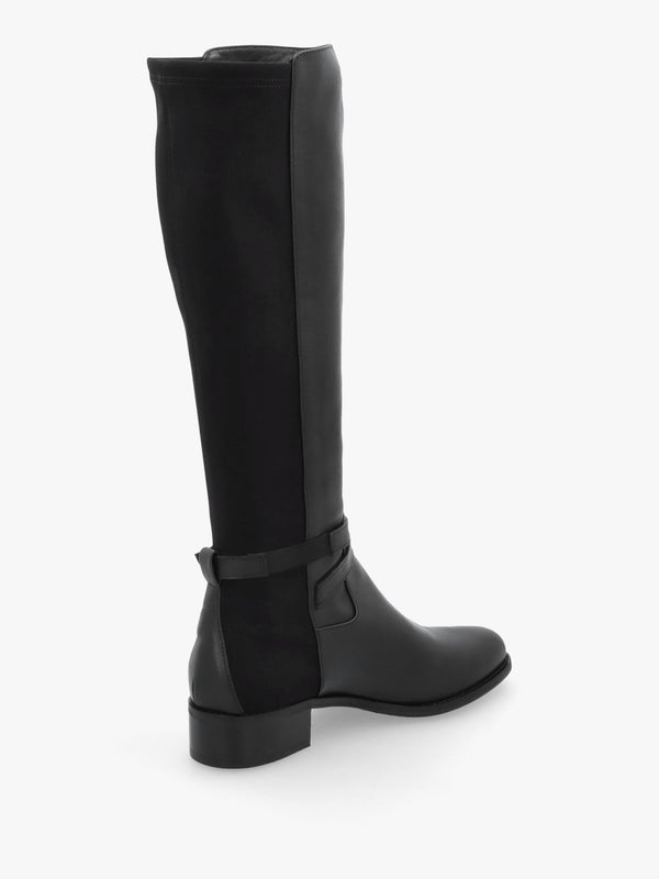 Daniel Madrina Black Leather Riding Knee Boots