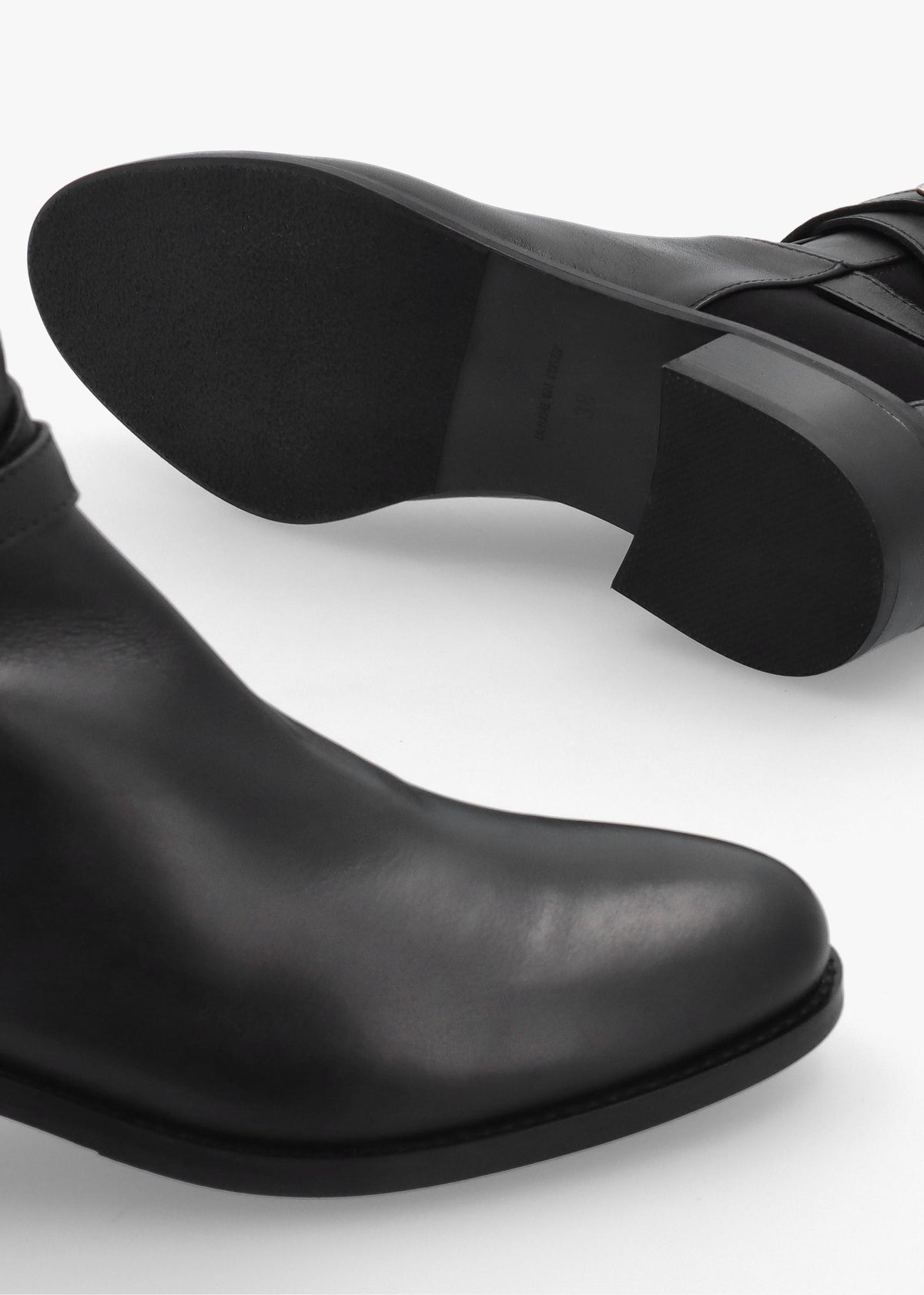 Daniel Madrina Black Leather Riding Knee Boots
