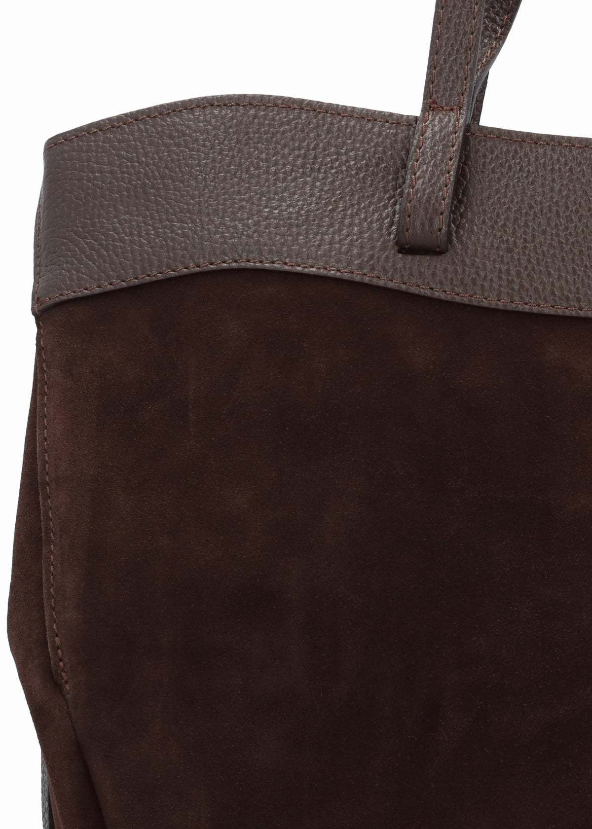 Maida Brown Suede Shoulder Bag With Pouch