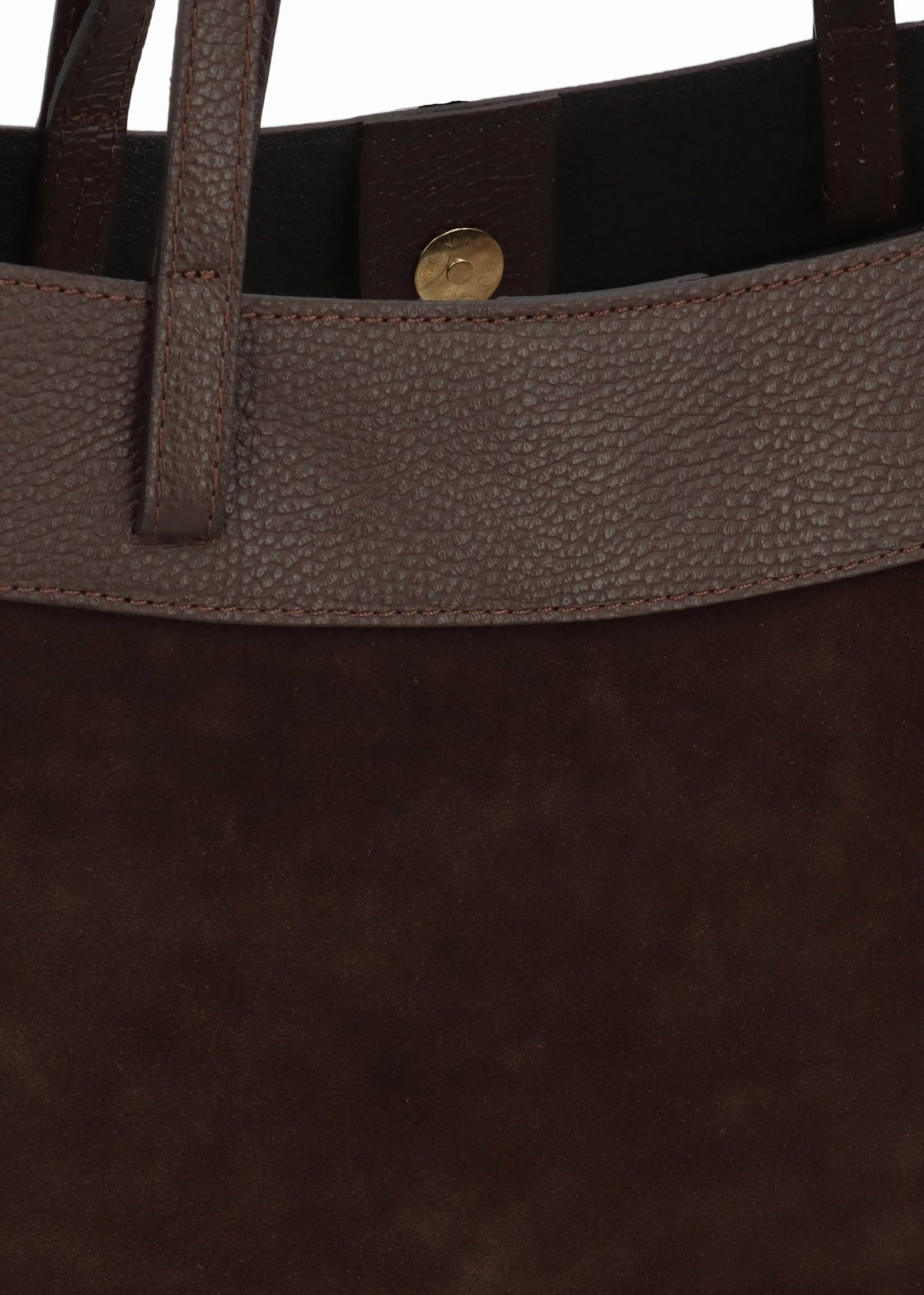 Maida Brown Suede Shoulder Bag With Pouch