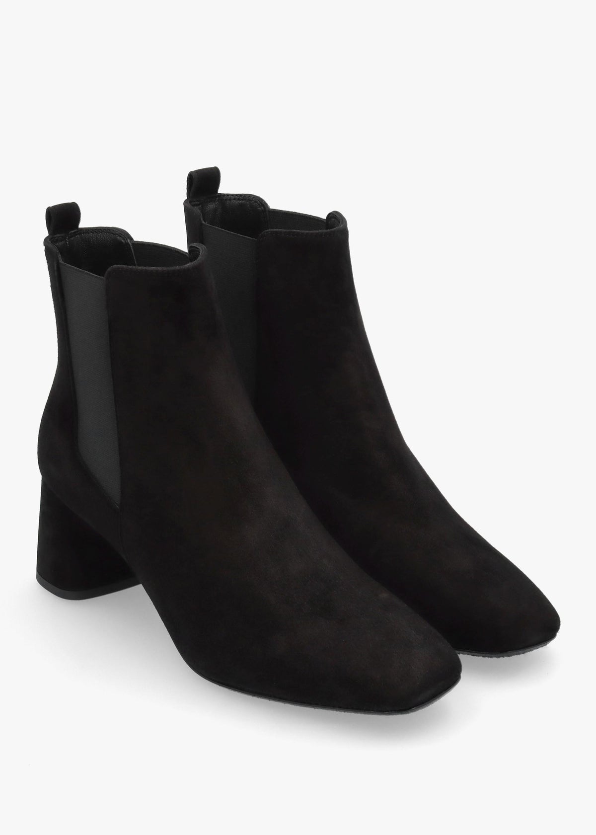 Daniel Marea Black Suede Chelsea Boots