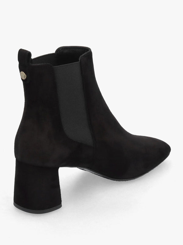 Daniel Marea Black Suede Chelsea Boots
