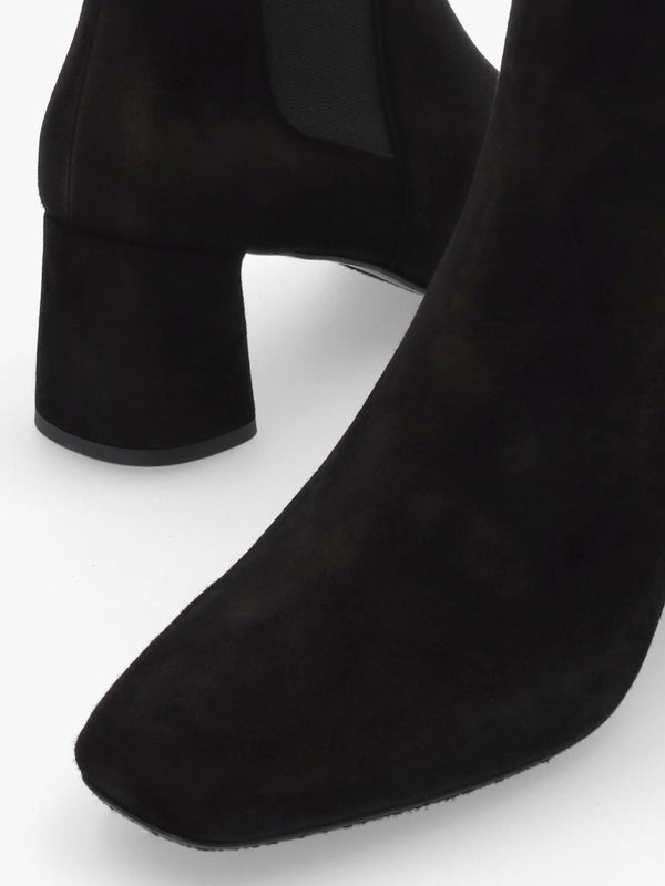 Daniel Marea Black Suede Chelsea Boots