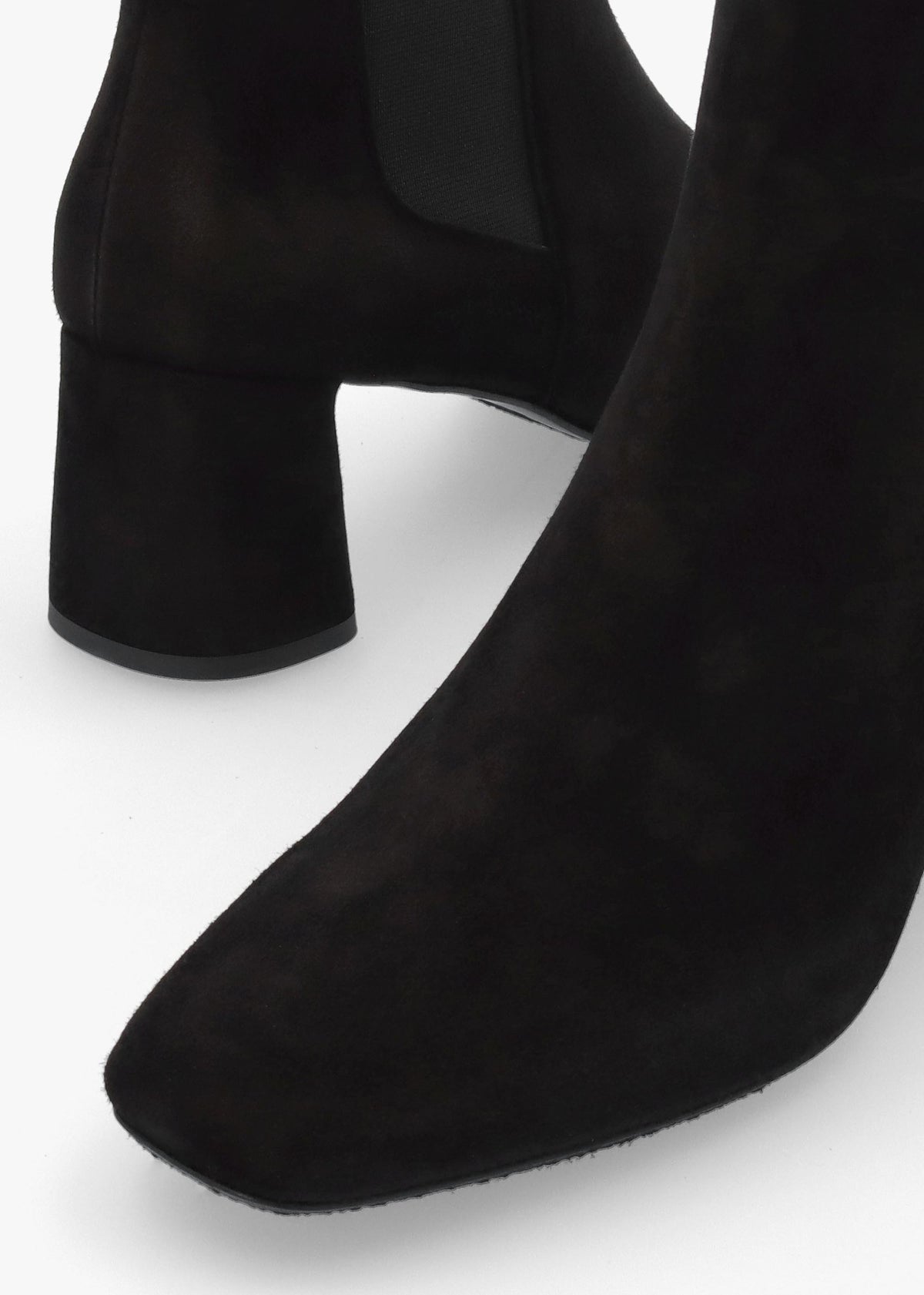 Daniel Marea Black Suede Chelsea Boots