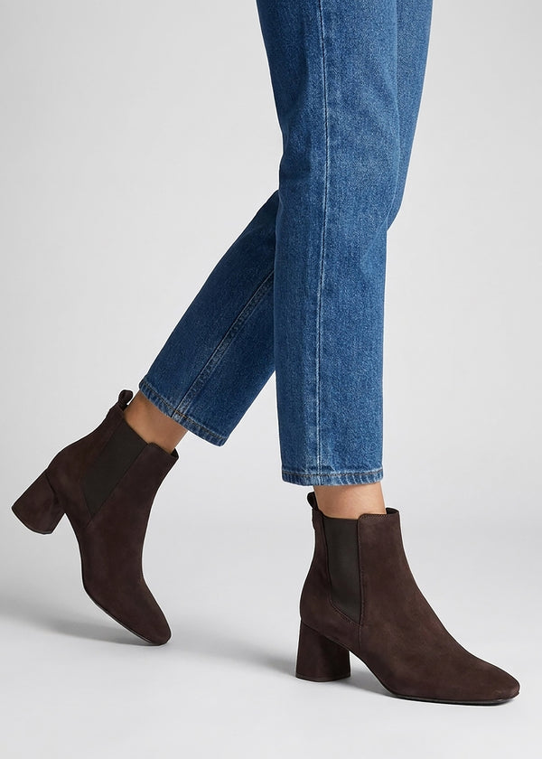 Marea Brown Suede Chelsea Boots