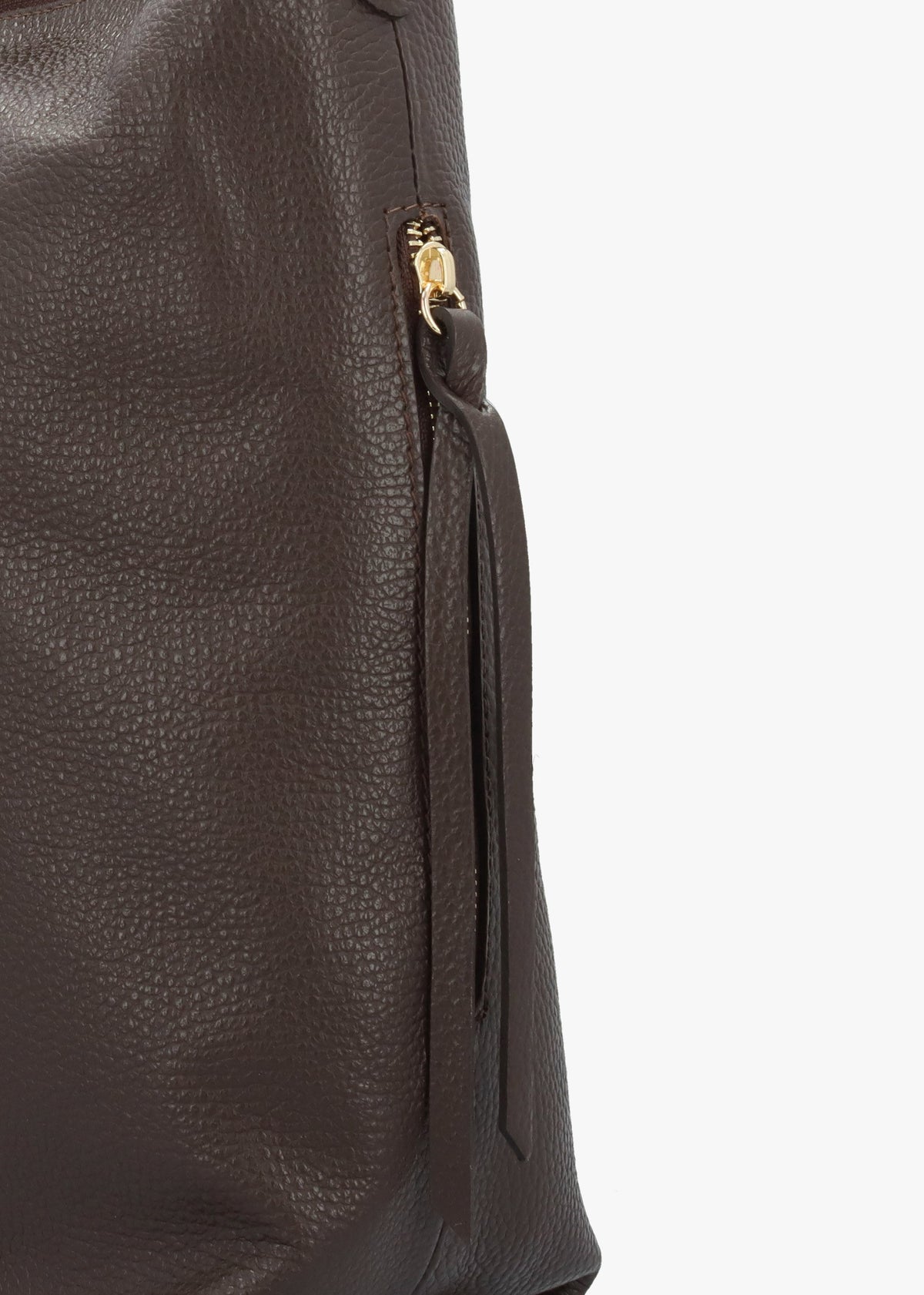 Maya Brown Leather Hobo Bag