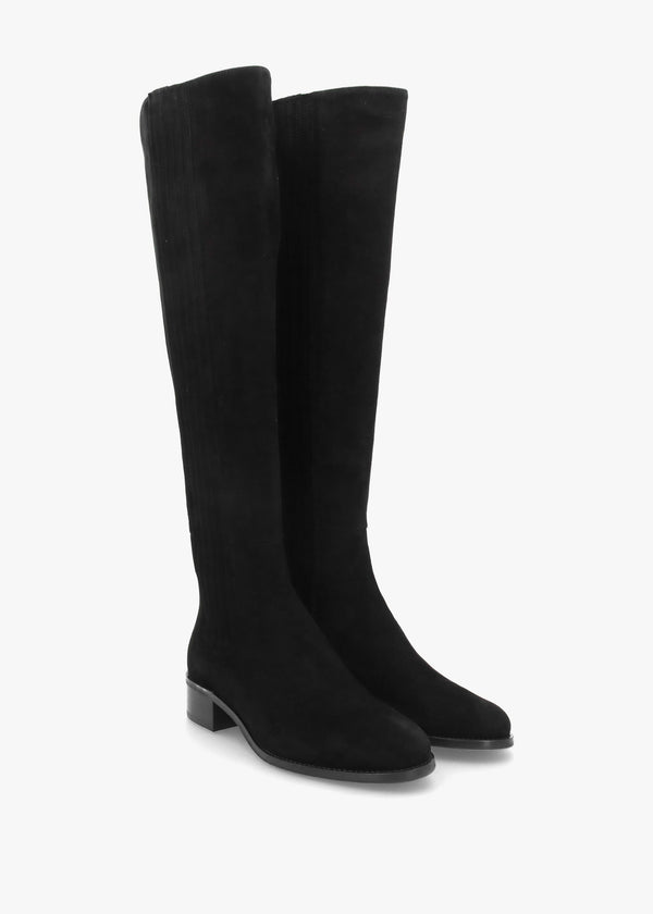 DANIEL Miele Black Suede Knee Boots