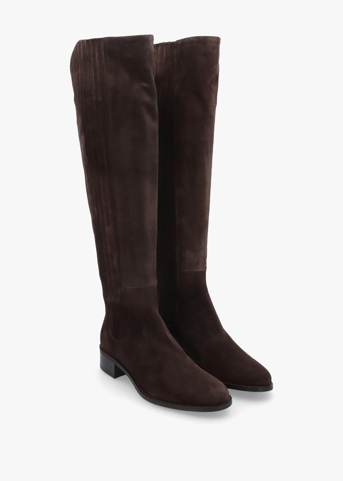Daniel Miele Dark Brown Suede Knee Boots