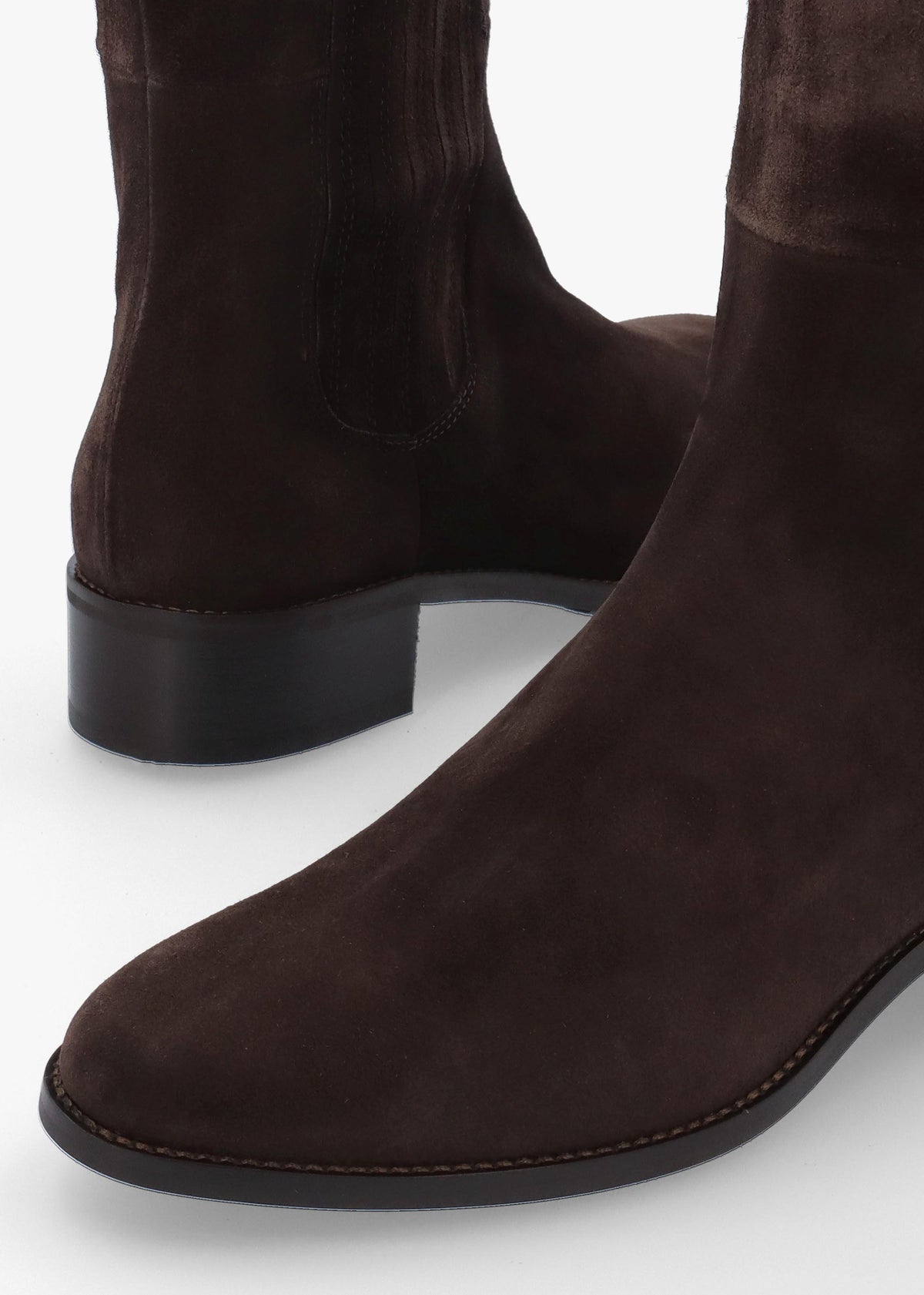 Daniel Miele Dark Brown Suede Knee Boots