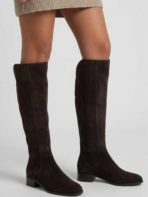 Daniel Miele Dark Brown Suede Knee Boots