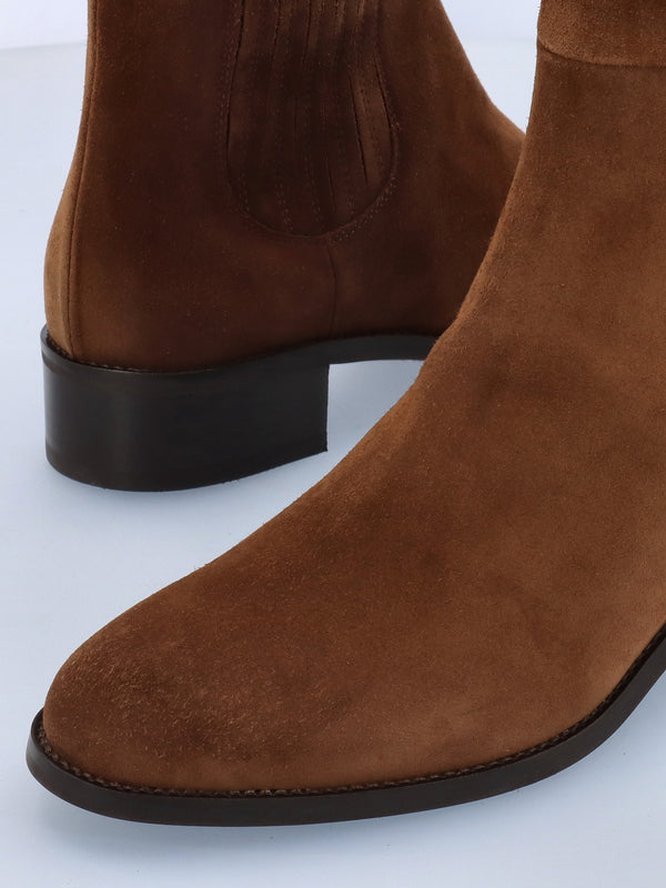 DANIEL Miele Tan Suede Knee Boots