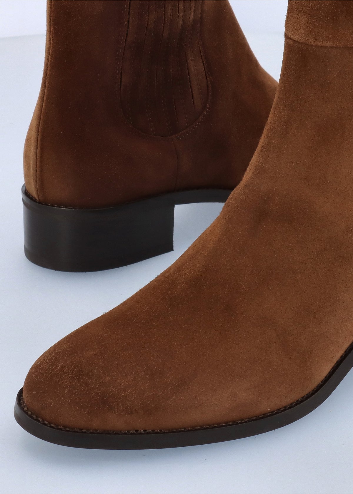 DANIEL Miele Tan Suede Knee Boots