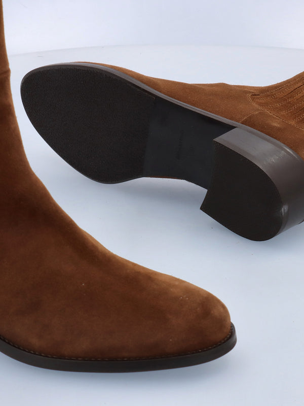 DANIEL Miele Tan Suede Knee Boots