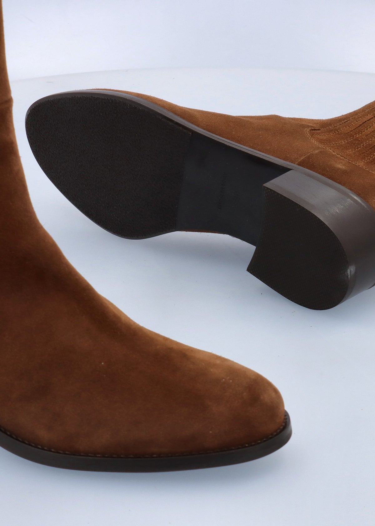 DANIEL Miele Tan Suede Knee Boots