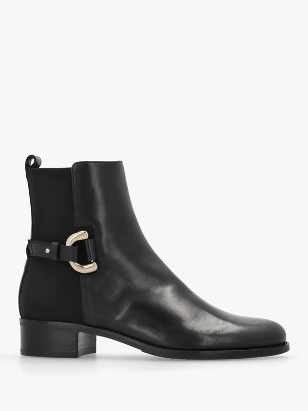 Daniel Mornorio Black Leather Ankle Boots