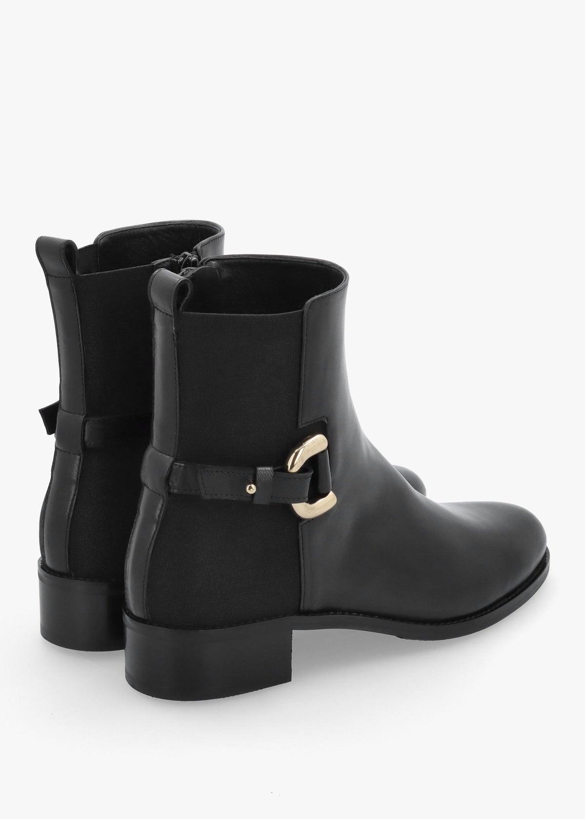 Daniel Mornorio Black Leather Ankle Boots