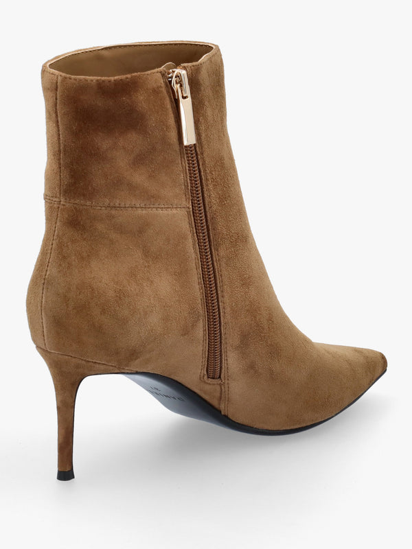 Daniel Saintly Light Brown Suede Mid Heel Ankle Boots