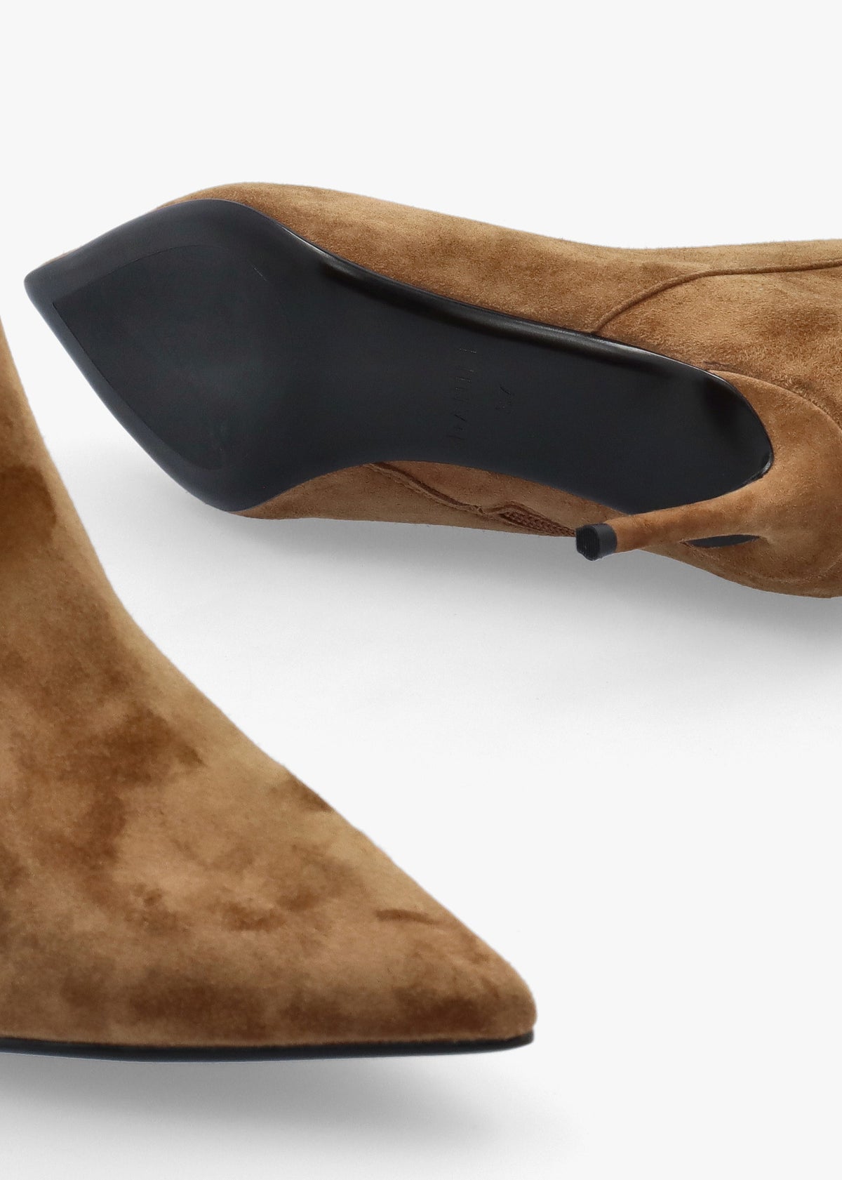 Daniel Saintly Light Brown Suede Mid Heel Ankle Boots