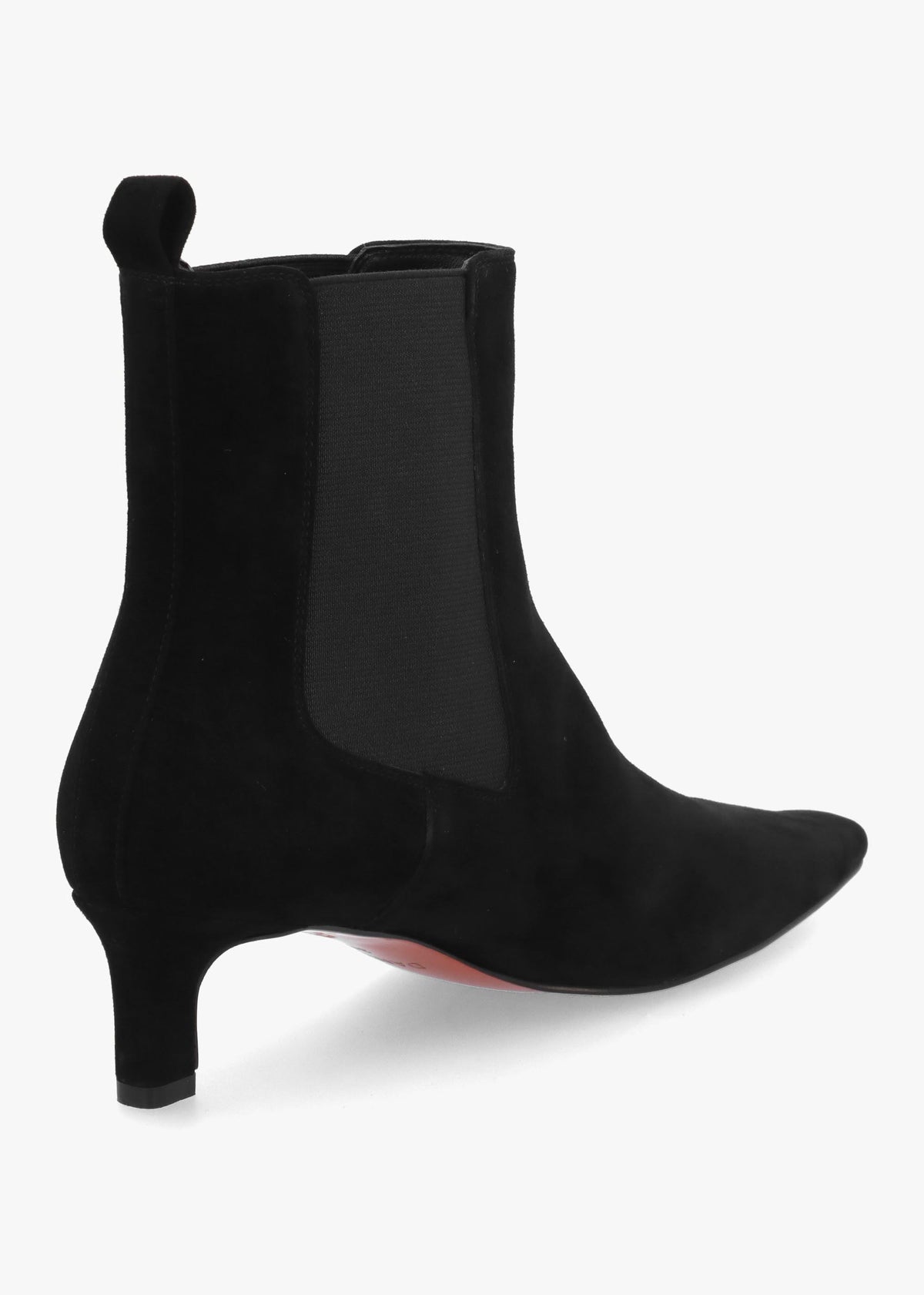 Daniel Sanctuary Black Suede Low Heel Chelsea Boots