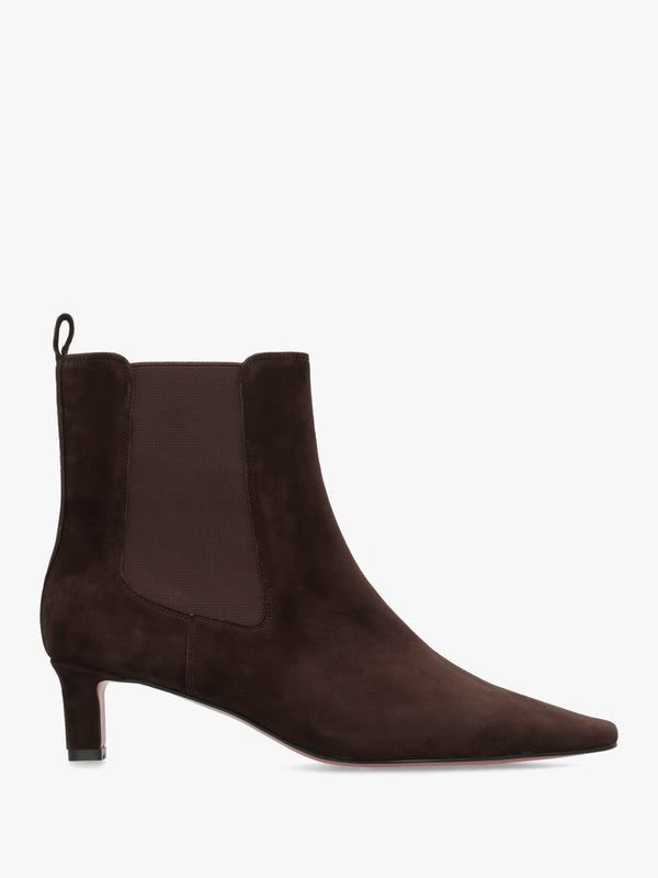 Sanctuary Brown Suede Low Heel Chelsea Boots