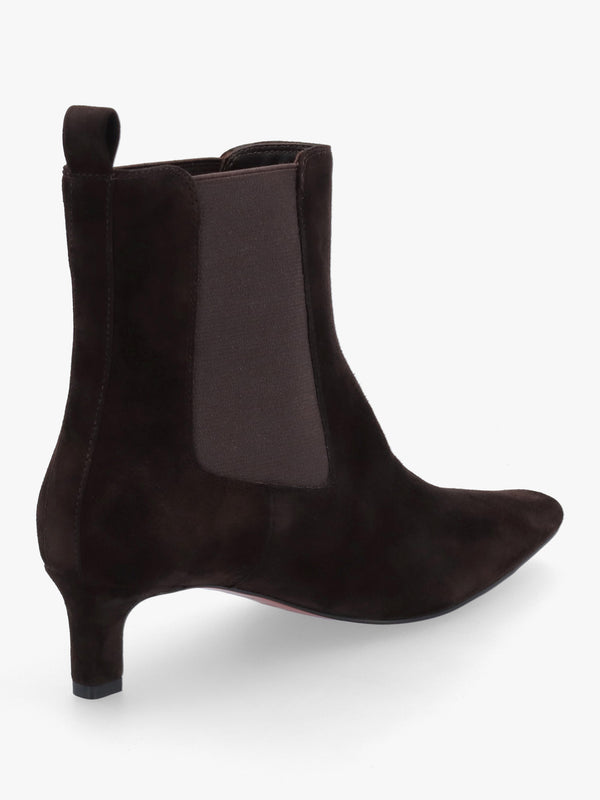 Daniel Sanctuary Brown Suede Low Heel Chelsea Boots