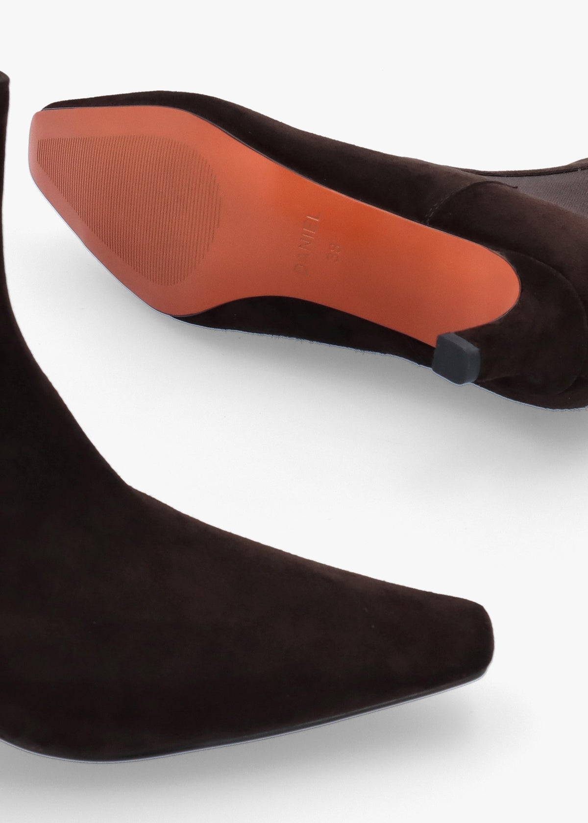 Daniel Sanctuary Brown Suede Low Heel Chelsea Boots