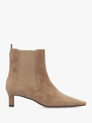 Sanctuary Tan Suede Low Heel Chelsea Boots