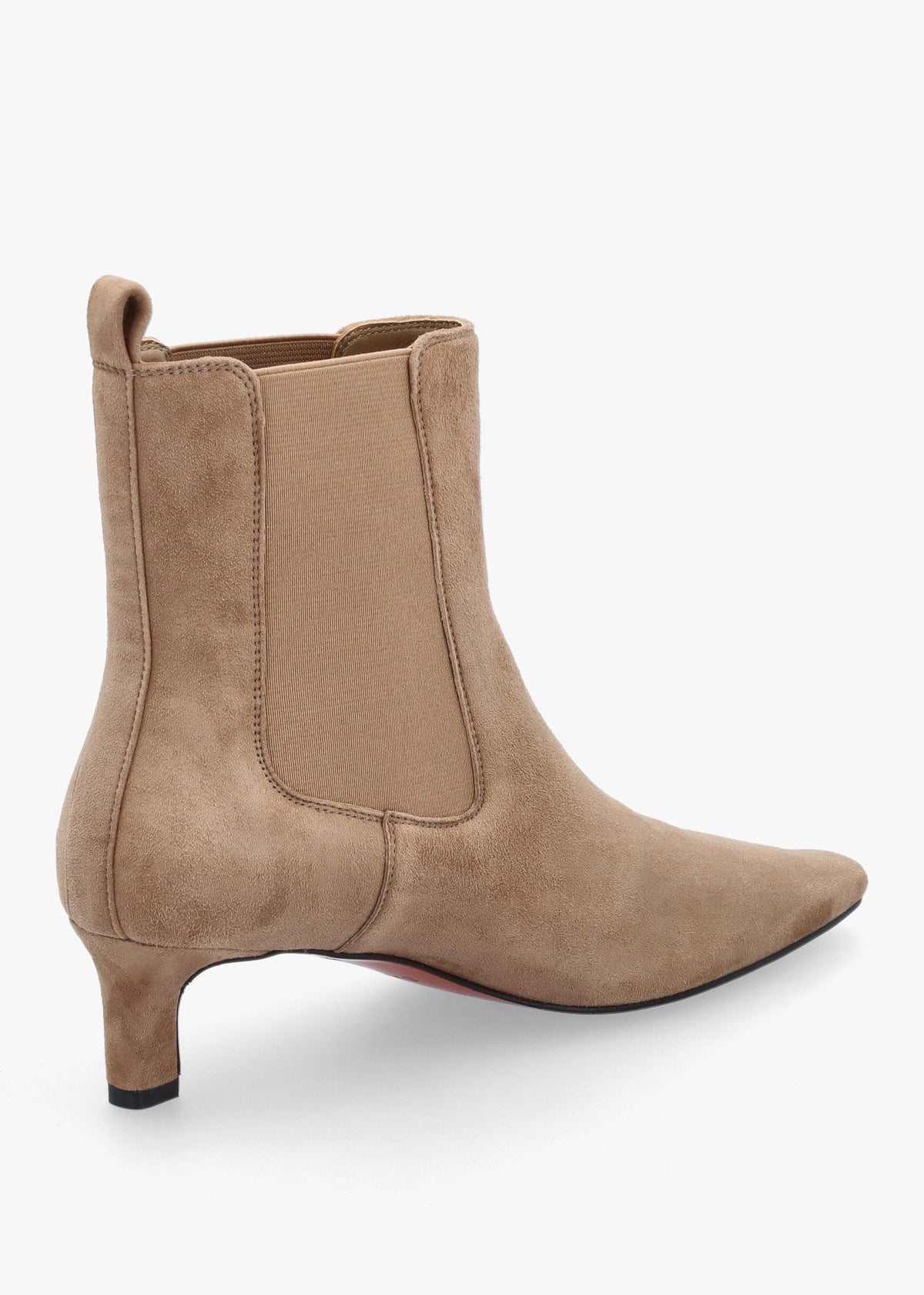Daniel Sanctuary Beige Suede Low Heel Chelsea Boots