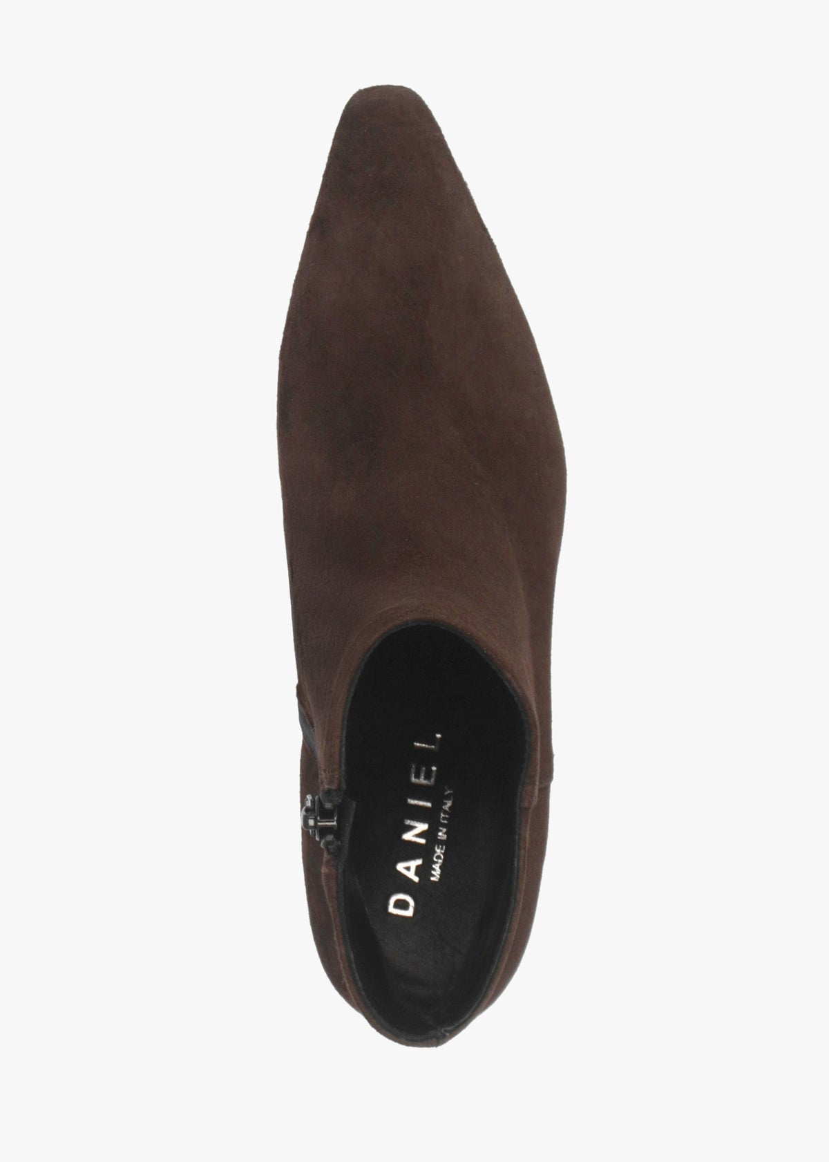 Saori Brown Suede Low Wedge Ankle Boots