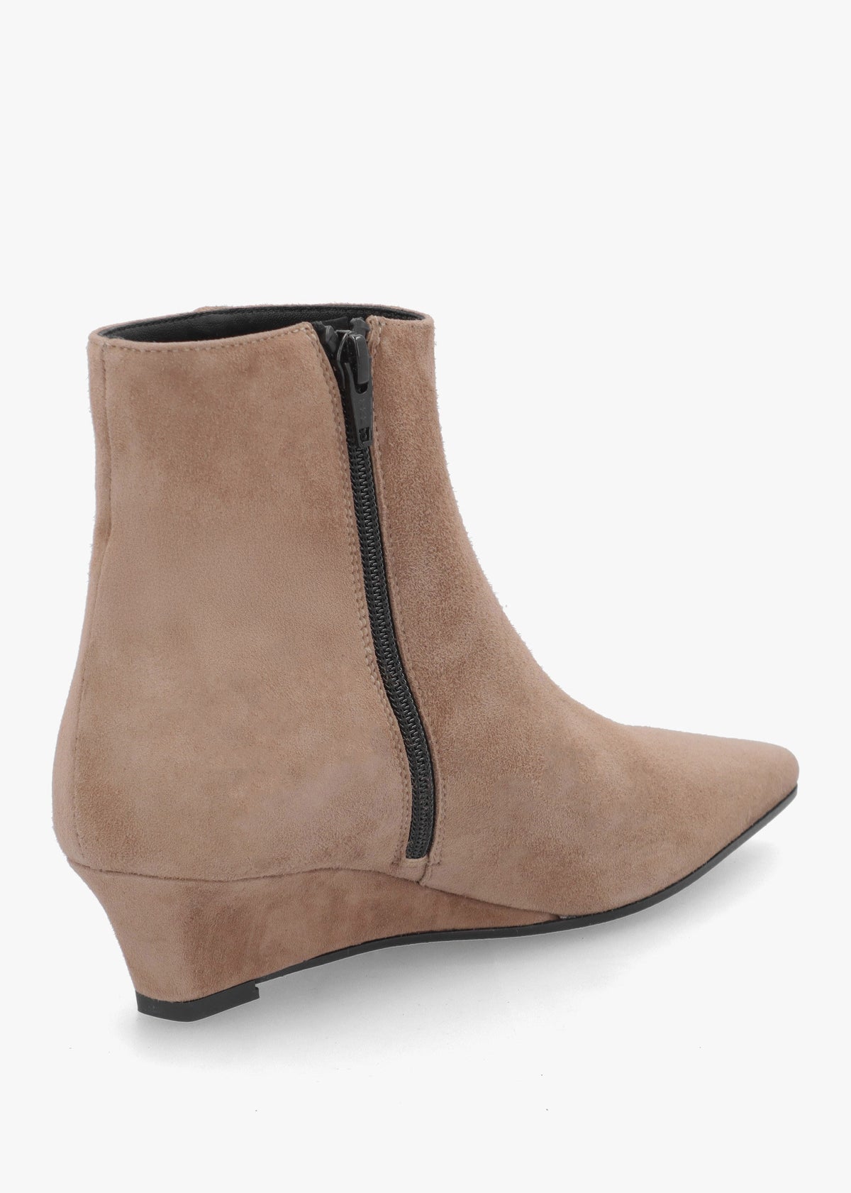 Daniel Saori Tan Suede Low Wedge Ankle Boots