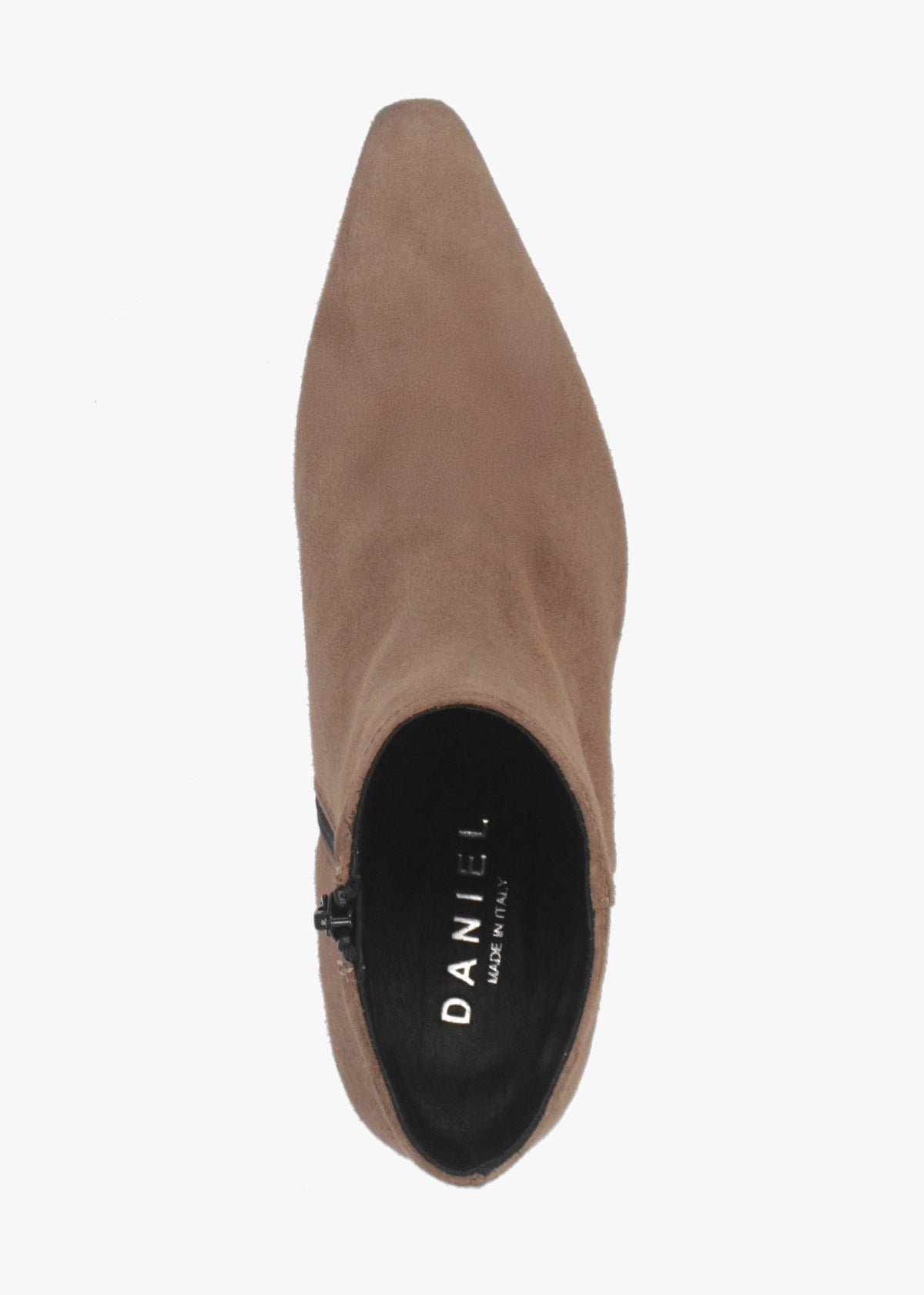 Daniel Saori Tan Suede Low Wedge Ankle Boots