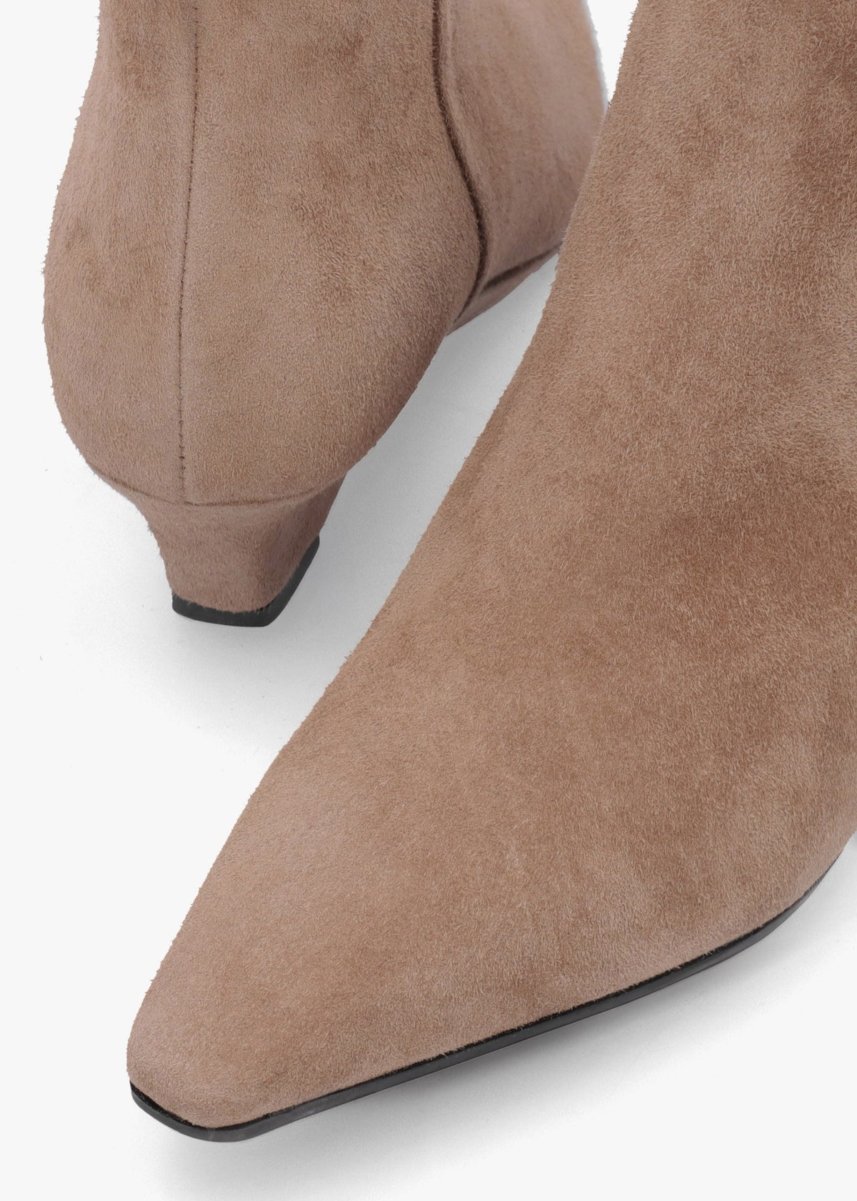 Daniel Saori Tan Suede Low Wedge Ankle Boots