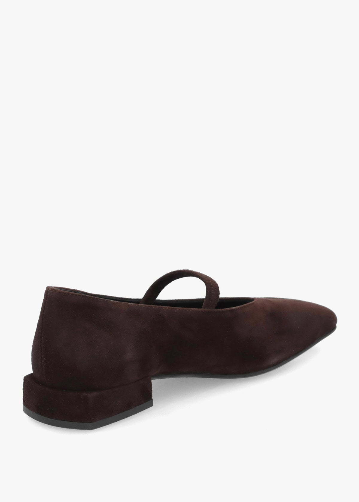 Daniel Saria Dolly Tan Suede Square Toe Ballet Pumps