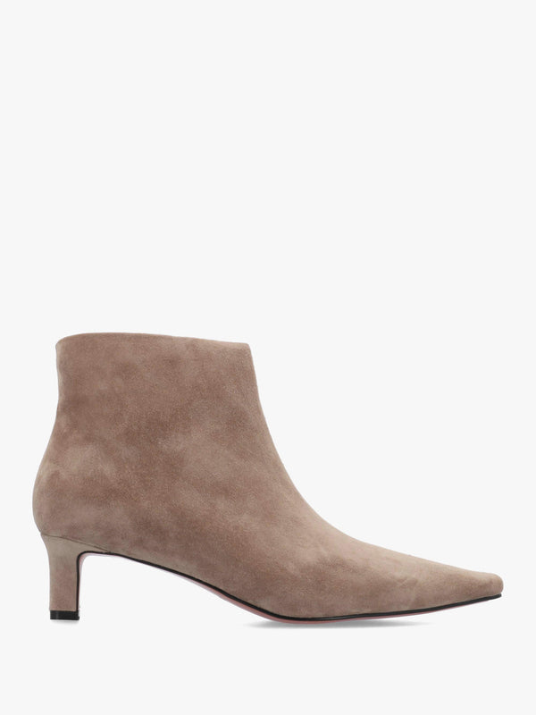 Daniel Scylla Beige Suede Low Heel Ankle Boots