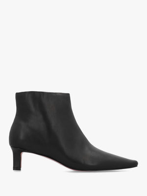 Daniel Scylla Black Leather Low Heel Ankle Boots