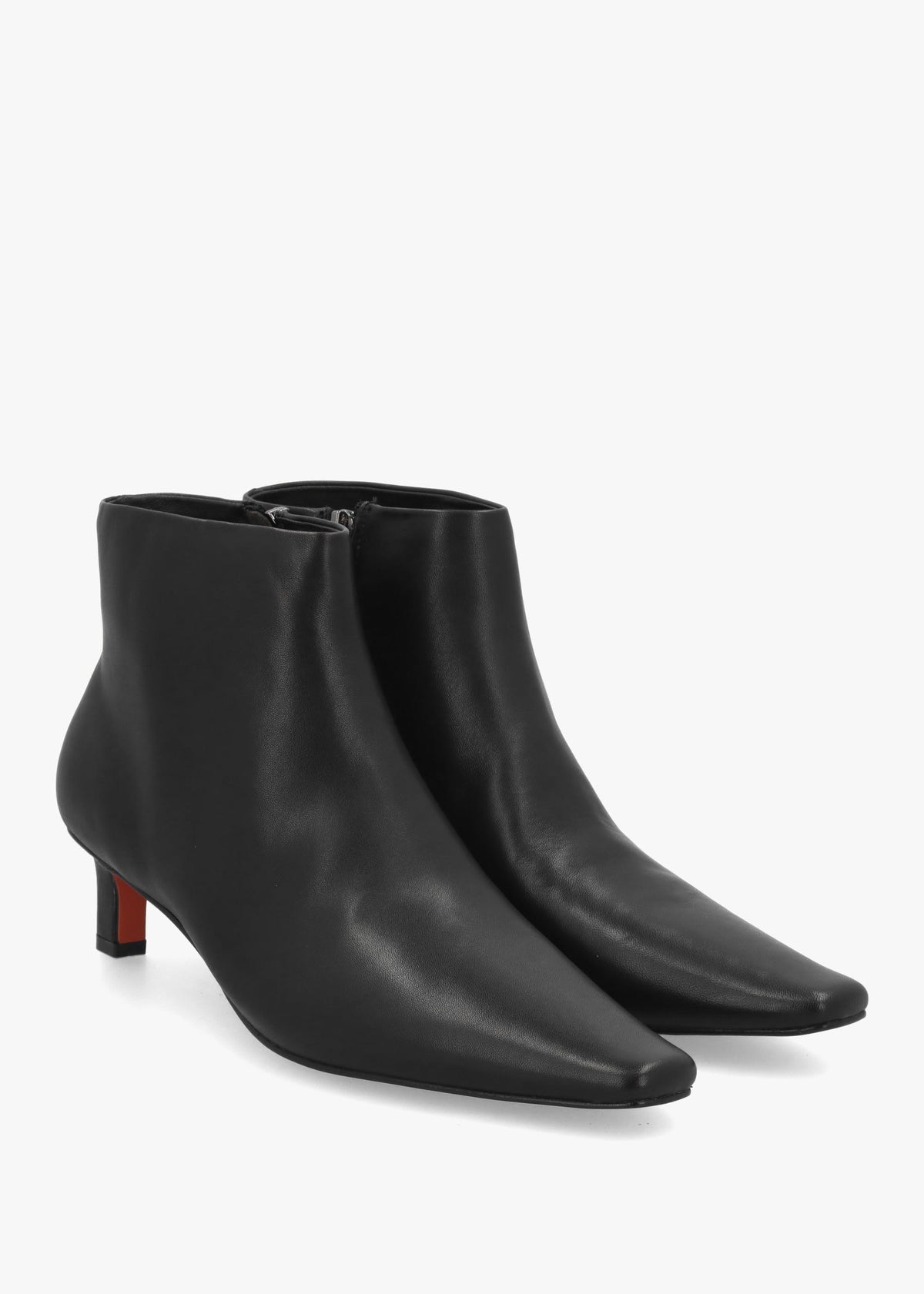 Daniel Scylla Black Leather Low Heel Ankle Boots