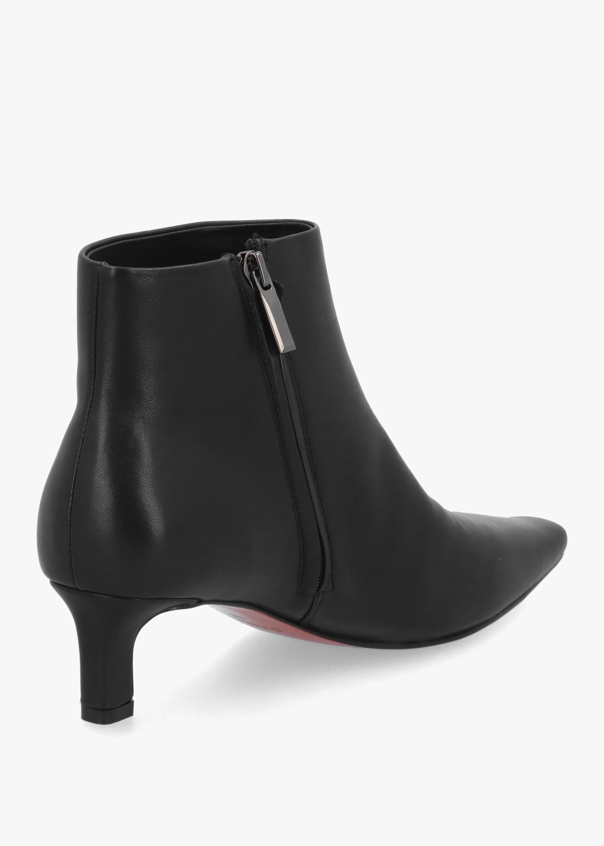 Daniel Scylla Black Leather Low Heel Ankle Boots