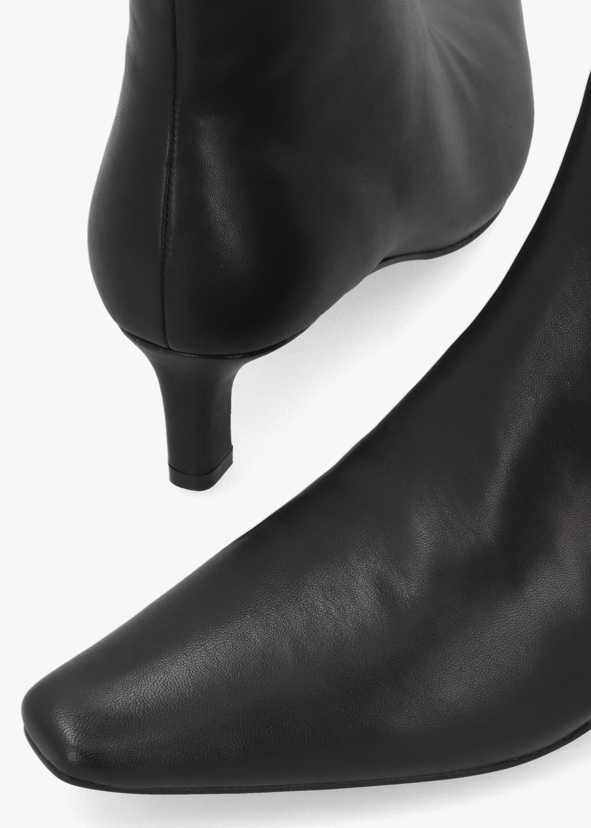 Daniel Scylla Black Leather Low Heel Ankle Boots