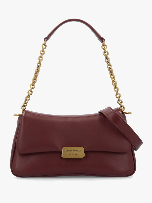 Burgundy Soft Leather Shoulder Bag